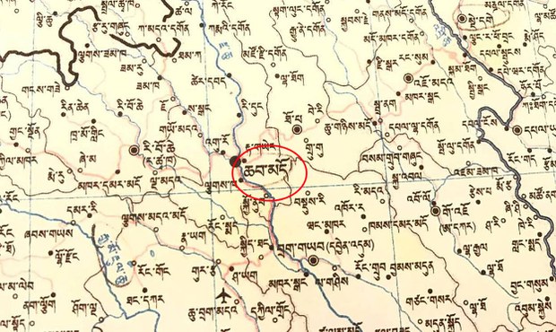 ཆབ་མདོ་ཕྱོགས་ཀྱི་ས་ཁྲ།