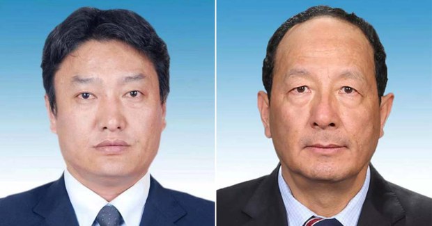 རྒྱ་ནག་གཞུང་གིས་ཡུན་ནན་བདེ་ཆེན་གྱི་ཁུལ་གཙོ་དང་ཁུལ་གཙོ་གཞོན་པ་ཟུར་པ་བོད་རིགས་འགོ་ཁྲིད་གཉིས་ཏང་གི་སྒྲིག་ཁོངས་ནས་ཕྱིར་ཕུད་དང་ཞིབ་བཤེར་བྱེད་བཞིན་པ།