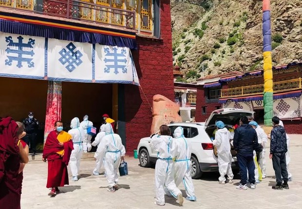 ཚེས་དྲུག་ཉིན་བོད་རང་སྐྱོང་ལྗོངས་ཟེར་བ་ཁྱོན་ཡོངས་སུ་ཏོག་དབྱིབས་རིམས་ནད་འགོས་བའི་ནད་པ་མི་གྲངས་༢༦༠བྱུང་འདུག