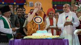 རྒྱ་གར་ལྷོ་ཕྱོགས་གདན་ས་འབྲས་སྤུངས་དགོན་པར་བོད་ཀྱི་དབུ་ཁྲིད་༧གོང་ས་མཆོག་དབུ་བཞུགས་ཐོག་སྐུའི་འཁྲུངས་སྐར་སྲུང་བརྩི་གནང་སྐབས། ༢༠༡༦།༧།༦