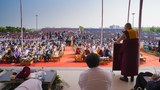 ༧གོང་ས་མཆོག་གིས་རྒྱ་གར་གྱི་སློབ་ཕྲུག་ཁྲི་ཚོ་ཁ་ཤས་ལ་བཀའ་སློབ་གནང་སྐབས། ༢༠༡༧།༡༡།༢༡