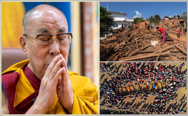 སྤྱི་ནོར་༧གོང་ས་མཆོག་གིས་བལ་ཡུལ་ནང་ས་ཡོམ་གྱི་གོད་ཆགས་བྱུང་བར་ཐུགས་གསོ་མཛད་འདུག