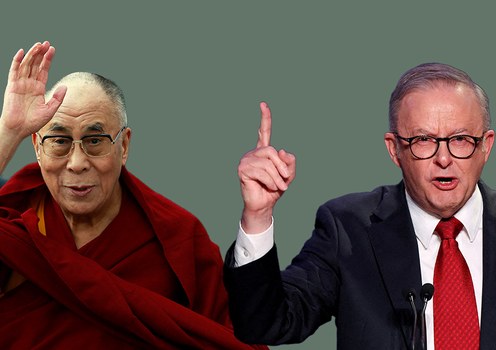 ༸གོང་ས་༸སྐྱབས་མགོན་ཆེན་པོ་མཆོག་གིས་སྐུ་ཞབས་ཨན་ཊོ་ནི་ཨལ་བྷ་ནི་སི་མཆོག་ལ་འཚམས་འདྲི་མཛད།