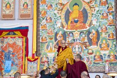 ༧གོང་ས་སྐྱབས་མགོན་ཆེན་པོ་མཆོག་གིས་གནས་མཆོག་རྡོ་རྗེ་གདན་དུ་ཆོས་འབྲེལ་སྐབས། ༢༠༢༠།༡།༦