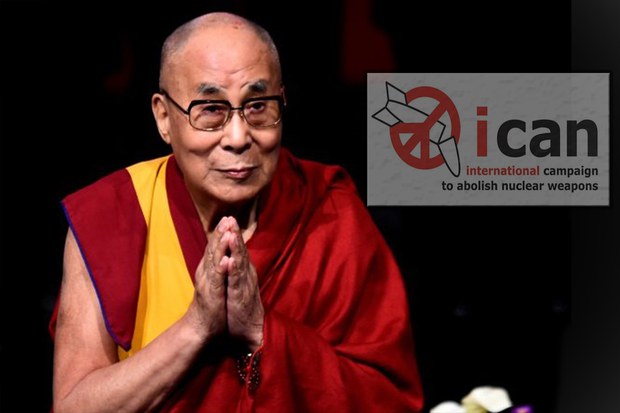 རྡུལ་ཕྲན་མཚོན་ཆ་བཀག་སྡོམ་གྱི་ཆིངས་ཡིག་བཞག་པར་༧གོང་ས་མཆོག་གིས་དགའ་བསུ་བསྔགས་བརྗོད་མཛད།