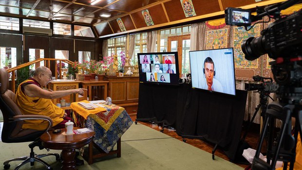 ༧གོང་ས་མཆོག་གིས་དྲ་ལམ་བརྒྱུད་ཆོས་འབྲེལ་སྩལ་སྐབས། ༢༠༢༠།༧།༡༧