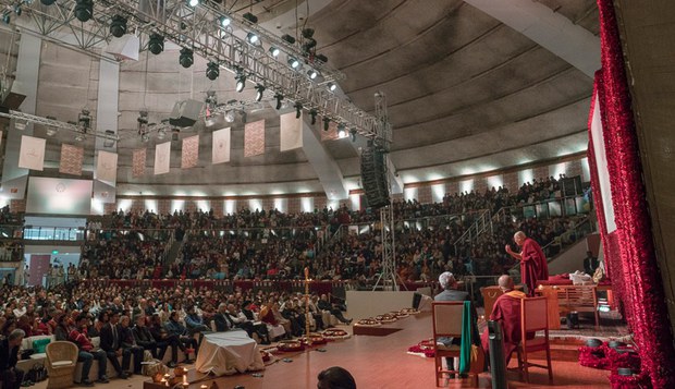 ༧གོང་ས་མཆོག་གིས་རྒྱ་གར་གྱི་རྒྱལ་ས་ལྡི་ལིར་མང་ཚོགས་ལ་བཀའ་སློབ་གནང་སྐབས། ༢༠༡༧།༢།༥