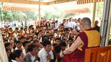 ༧གོང་ས་མཆོག་གིས་ཤེས་རབ་དགའ་ཚལ་སློབ་གླིང་གི་དགེ་སློབ་དང་སློབ་ཟུར་ཡོངས་ལ་བཀའ་སློབ་སྩལ་སྐབས། ༢༠༡༨།༥།༢༨