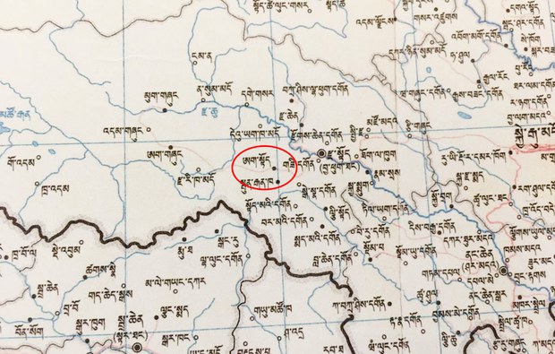 ཡུལ་ཤུལ་ཨག་སྟོད་ཕྱོགས་ཀྱི་ས་ཁྲ། 