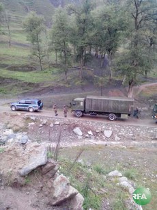 རེབ་གོང་གི་ས་རྩོད་དམར་འཛིང་རྗེས་ས་གནས་སུ་རྒྱ་ནག་གི་དམག་འབྱོར་བ། ༢༠༡༤།༨།༡༢