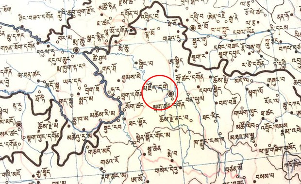 ཟི་ཁྲོན་མཛོད་དགེ་ཕྱོགས་ཀྱི་ས་ཁྲ།