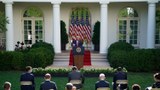 ཨ་མི་རི་ཀའི་སྲིད་འཛིན་(Trump)་ལགས་ཕོ་བྲང་དཀར་པོའི་ནང་། ༢༠༢༠།༧།༡༤