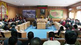 ༧གོང་ས་མཆོག་གིས་བོད་མི་མང་སྤྱི་འཐུས་ལྷན་ཚོགས་ཀྱི་གྲོས་ཚོགས་ཚོགས་ཁང་གསར་པ་དབུ་འབྱེད་སྐབས། 2014//3/11