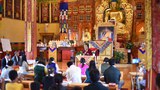 ཀརྨ་པ་མཆོག་གིས་བོད་རིགས་གཞོན་སྐྱེས་ཚོར་བཀའ་སློན་གནང་སྐབས། ༢༠༡༨།༨།༡༩
