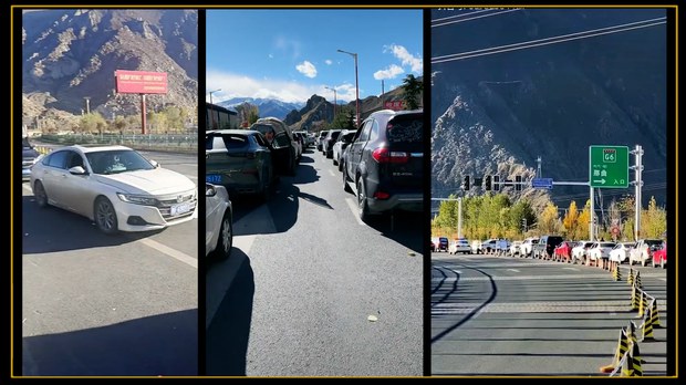 ལྷ་ས་ནས་ཐོན་མཁན་ཧ་ཅང་མང་པོ་བྱུང་སྟེ་རྒྱ་ནག་ཕྱོགས་ལ་སྐྱོད་སའི་གཞུང་ལམ་ཡང་འགག་ཡོད།
