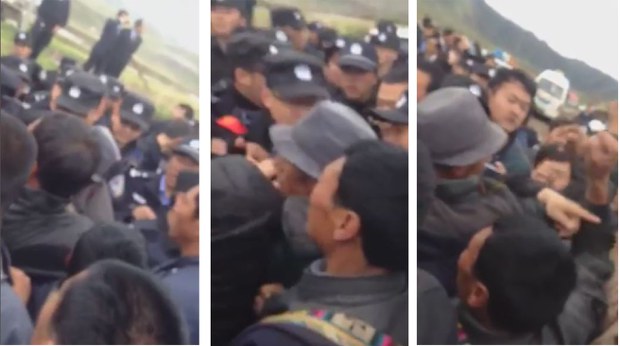 ཀླུ་ཆུར་ས་ཆ་བཙན་འཕྲོག་བྱེད་རྩིས་ལ་ངོ་རྒོལ་སྐབས། ༢༠༡༥།༦།༢