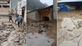 བླ་བྲང་བསང་ཆུ་རྫོང་མར་ཐང་གྲོང་སྡེའི་ནང་འདམ་རུད་དང་ཆུ་ལོག་གིས་མི་རྒྱུ་གཉིས་ལ་གནོད་འཚེ་བྱུང་ཡོད་འདུག