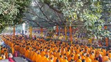 གནས་མཆོག་རྡོ་རྗེ་གདན་དུ་སྔ་འགྱུར་རྙིང་མའི་སྨོན་ལམ་ཆེན་མོ་སྐབས་ ༣༦ པ་འཚོག་བཞིན་འདུག