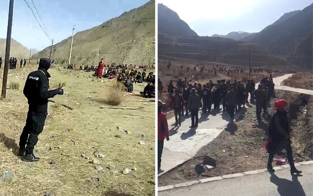 རེབ་གོང་གི་དཔྱི་ས་རོང་སྡེ་བ་དང་མདོ་བ་རོང་སྡེ་བ་གཉིས་བར་འཁྲུག་རྩོད་བྱུང་ཡུལ། ༢༠༡༧།༣།༢༠