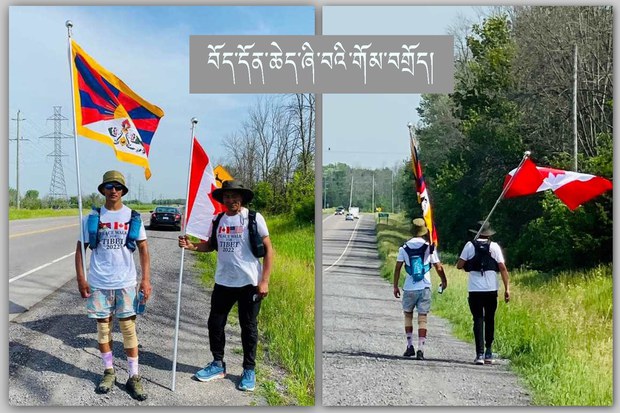 བོད་དོན་ཞི་བའི་གོམ་བགྲོད་ལས་འགུལ་བ་གཉིས་ཁེ་ཎ་ཌའི་རྒྱལ་ས་ཨོ་ཏྲ་ཝ་ཁུལ་དུ་འབྱོར་འདུག