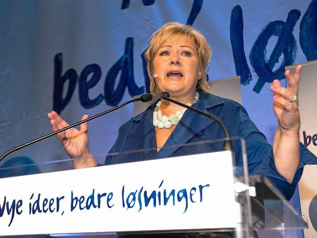ནོར་ཝེ་ཡུལ་གྱི་སྲིད་བློན་ལྕམ་Erna Solberg 