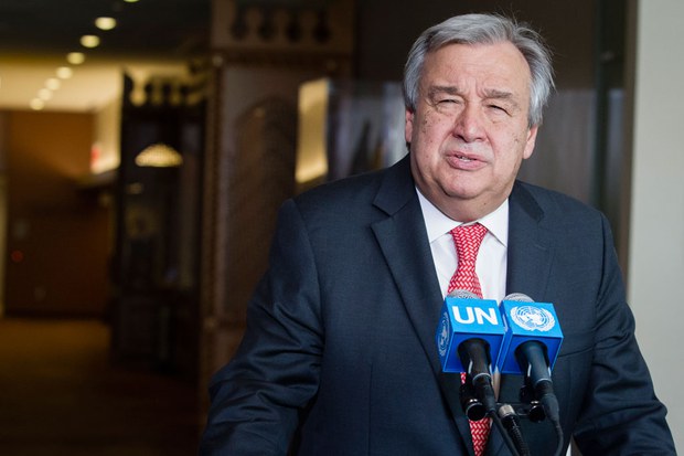 སྐུ་ཞབས་ཨེན་ཊོ་ནིའོ་གུ་ཆེ་ར་སི་Antonio Guterres་མཆོགགི་ཉེ་པར། 