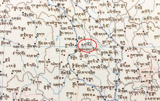 ཉག་རོང་ཕྱོགས་ཀྱི་ས་ཁྲ།