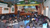 མཁས་དབང་ཟམ་གདོང་རིན་པོ་ཆེ་མཆོག་གིས་རྡ་སྟེང་བོད་ཁྱིམ་གྱི་དགེ་ལས་ཡོངས་ལ་བཀའ་སློབ་གནང་བཞིན་པ། ༢༠༡༥།༣།༢