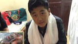 རང་ལུས་མེར་བསྲེགས་གནས་མཁན་སློབ་ཕྲུག་རྡོ་རྗེ་ཚེ་རིང་གི་ཉེ་པར་དང་སྨན་ཁང་ནང་གི་པར། ༢༠༡༦