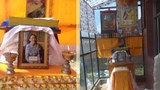 བླ་བྲང་བསང་ཁོག་ནས་བཀྲ་ཤིས་སྐྱིད་ཀྱིས་རང་སྲེག་ཞི་རྒོལ་རྗེས་ཁྱིམ་ལ་མཆོད་འབུལ་གནང་བ། ༢༠༡༥།༨།༢༨