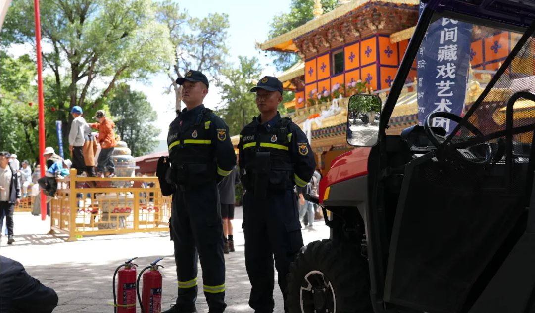 Celebrations for the annual Shoton Festival, or Yogurt Festival, began in Lhasa, Tibet3.JPG