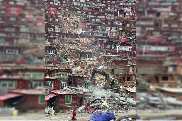 རྒྱ་ནག་གཞུང་གིས་གསེར་རྟ་བླ་རུང་སྒར་གཏོར་བཞིན་པའི་ཡུལ་དངོས། ༢༠༡༧།༤།༤