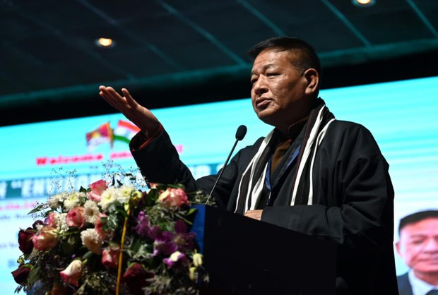 རྒྱ་ནག་གི་ས་ཁུལ་བཙན་འཕྲོག་གི་སྲིད་བྱུས་ནི་རྒྱ་གར་གྱི་བདེ་འཇགས་ལ་ཉེན་ཁ་ཅན་ཞིག་རེད་ཅེས། སྲིད་སྐྱོང་སྤེན་པ་ཚེ་རིང་ལགས་ཀྱིས་གསུངས་པ།