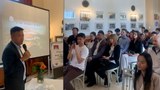 སྲིད་སྐྱོང་སྤེན་པ་ཚེ་རིང་མཆོག་གིས་ཡོ་རོབ་ཨོསི་ཊརི་ཡའི་ནང་བོད་མི་གཞོན་སྐྱེས་ཁག་ཅིག་ལ་བོད་ཀྱི་རྒྱལ་རབས་དང་སྣོད་བཅུད་ཀྱི་གལ་གནད་ཐོག་གསུང་བཤད་གནང་འདུག