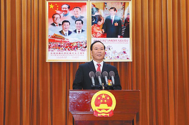 ཆེ་དགྲ་ལྷའི་གོ་གནས་སྤར་ཡང་ཐག་གཅོད་ཀྱི་དབང་ཆ་གང་ཡང་མེད་པ་ཉམས་ཞིབ་པས་གསུངས་བྱུང་།