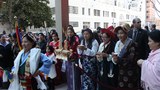 ཨ་རིའི་ནང་གི་བོད་མི་ཚོས་༧གོང་ས་མཆོག་ལ་ཕེབས་སྒུག་ཞུ་བཞིན་པ། ༢༠༡༤།༣།༥