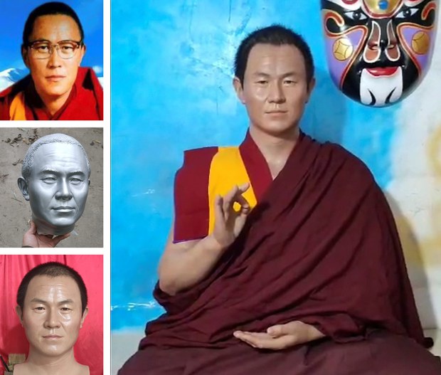 སྤྲུལ་སྐུ་བསྟན་འཛིན་བདེ་ལེགས་དམ་པའི་འདྲ་སྐུ་དང་འབྲེལ་ནས་མི་སྣ་ཁག་ཅིག་འཛིན་བཟུང་གཅར་རྡུང་བྱས་འདུག