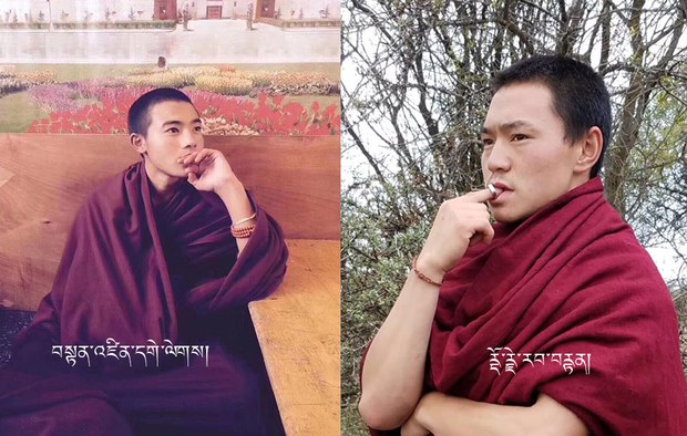 དགེ་འདུན་པ་གསུམ་གྱིས་སྔ་རྗེས་སུ་རྒྱ་གཞུང་ལ་ངོ་རྒོལ་སྐད་འབོད་བྱས་འདུག