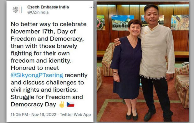 སྲིད་སྐྱོང་མཆོག་ཅེག་སྤྱི་མཐུན་རྒྱལ་ཁབ་ཀྱི་གཞུང་ཚབ་དང་མཇལ་ནས་རྒྱལ་སྟོན་དུས་ཆེན་ལ་འཚམས་འདྲི་གནང་འདུག སྲིད་སྐྱོང་མཆོག་ཅེག་སྤྱི་མཐུན་རྒྱལ་ཁབ་ཀྱི་གཞུང་ཚབ་དང་མཇལ་ནས་རྒྱལ་སྟོན་དུས་ཆེན་ལ་འཚམས་འདྲི་གནང་འདུག