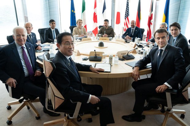 འཛམ་གླིང་གི་སྟོབས་ཆེན་རྒྱལ་ཁབ་བདུན་གྱི་དབུ་ཁྲིད་ཚོའི་བསྒྲགས་གཏམ་ནང་བོད་དོན་གླེང་འདུག