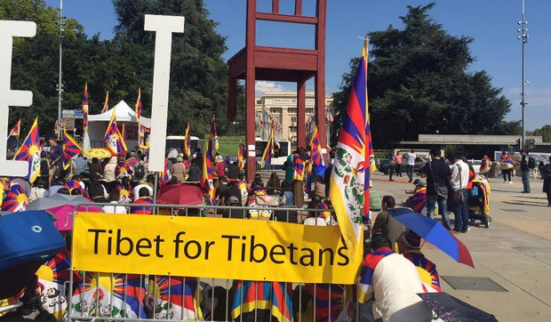 བོད་མི་ཚོས་མཉམ་འབྲེལ་རྒྱལ་ཚོགས་མདུན་བོད་དོན་ངོ་རྒོལ་སྐད་འབོད། 2018/9/14