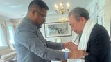 ཨ་རིའི་རྒྱལ་སར་ཡོད་པའི་བོད་དང་ཐེ་ཝན་གྱི་སྐུ་ཚབ་དོན་གཅོད་རྣམ་གཉིས་མཇལ་འཕྲད་གནང་འདུག