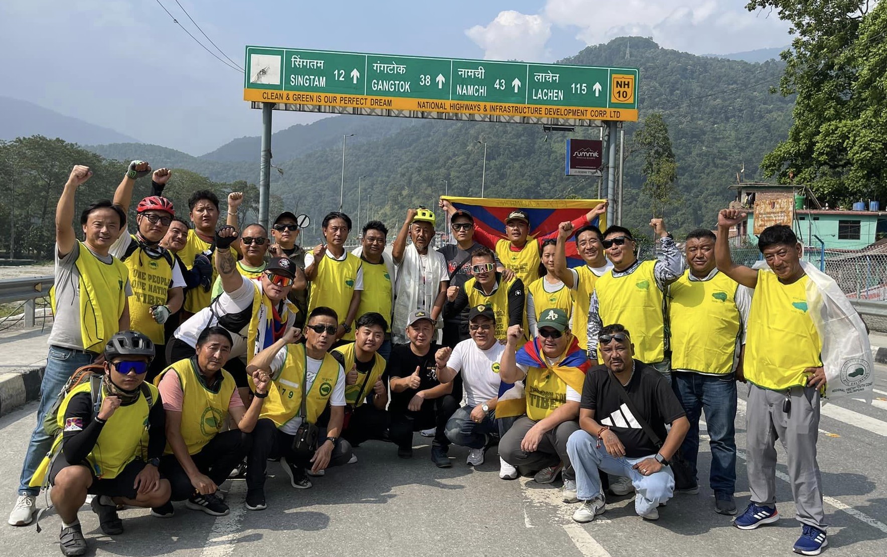 Tibetan activist Jamyang Tenzin on his solo-cycle rally from Tawang (2).jpg Tibetan activist Jamyang Tenzin on his solo-cycle rally from Tawang (2).jpg