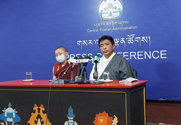བཙན་བྱོལ་བོད་མིའི་སྒྲིག་འཛུགས་ཀྱི་དབུས་འོས་བསྡུ་ལས་ཁང་ནས་སྤྱི་ཟླ་༡༡པའི་ཚེས་༡༦ཉིན་བཞུགས་སྒར་དུ་གསར་འགོད་གསལ་བསྒྲགས་སྤེལ་སྐབས། 11/16/20