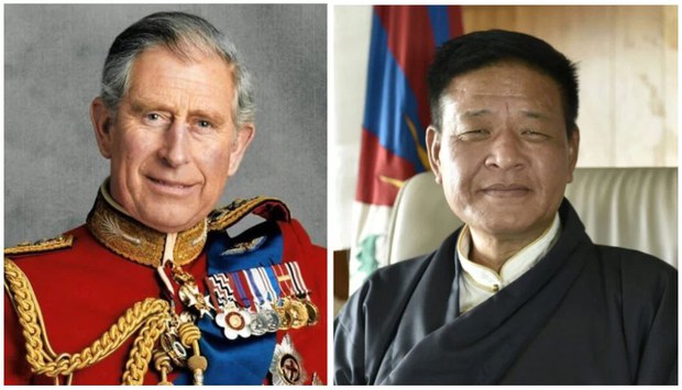 སྲིད་སྐྱོང་མཆོག་གིས་དབྱིན་ཡུལ་རྒྱལ་པོ་ཆའར་ལི་སི་གསུམ་པ་ཁྲི་འདོན་གནང་བར་འཚམས་འདྲི་གནང་འདུག