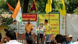 བོད་ཀྱི་གཞོན་ནུ་ཚོགས་པས་སྣེ་ཁྲིད་ནས་ལྡི་ལིར་བོད་རང་བཙན་རྒྱ་གར་གྱི་བདེ་འཇགས་ཞེས་བའི་ལས་འགུལ་སྐབས། ༢༠༡༧།༨།༡༡