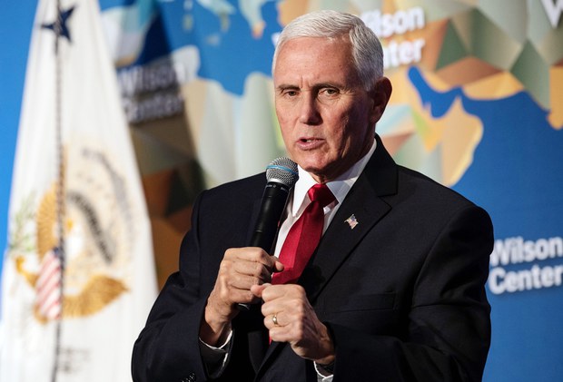 ཨ་མི་རི་ཀའི་སྲིད་འཛིན་གཞོན་པ་(Mike Pence)་མཆོག་གིས་གཏམ་བཤད་སྐབས། ༢༠༡༩།༡༠།༢༤
