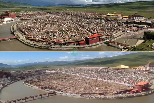 ཡ་ཆེན་སྒར་གཏོར་བཤིག་མ་བཏང་སྔོན་དང་བཏང་ཟིན་པའི་རྗེས། ༢༠༡༩