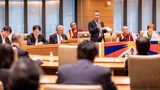 ཉི་ཧོང་བོད་ཀྱི་དོན་གཅོད་དང་གཟིག་རྒྱབ་རིན་པོ་ཆེ་ཡིས་ཉི་ཧོང་གི་གྲོས་ཚོགས་འཐུས་མི་རྣམས་ལ་བོད་དོན་ལ་རྒྱབ་སྐྱོར་ཡོང་བའི་འབོད་སྐུལ་དོན་ཚན་གསུམ་བཏོན་འདུག