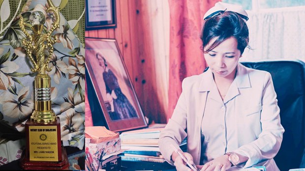 སྨན་ཞབས་པ་ལྷ་མོ་དབྱངས་འཛོམས་ལགས་སུ་སྤྱི་ཚོགས་ཞབས་ཞུའི་གཟེངས་རྟགས། སྨན་ཞབས་པ་ལྷ་མོ་དབྱངས་འཛོམས་ལགས་སུ་སྤྱི་ཚོགས་ཞབས་ཞུའི་གཟེངས་རྟགས།
